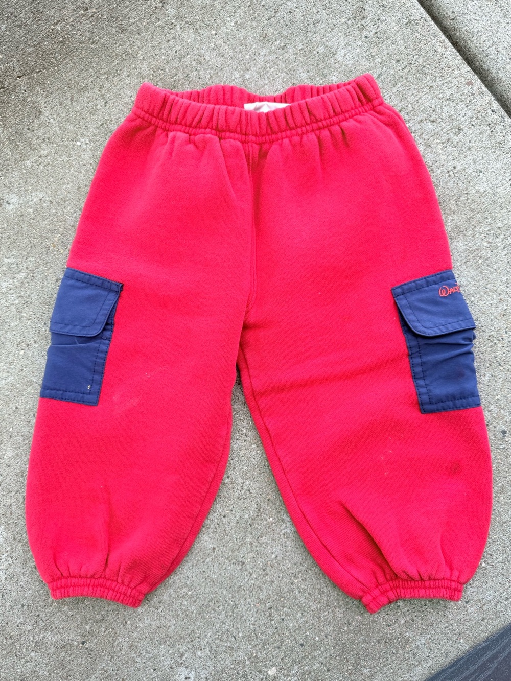 Walt Disney World Kids size 2T Red and Blue Sweatpants